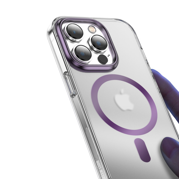 Green Lion Matt magsafe 2 Case Purple for iPhone 14 Pro Max in Qatar