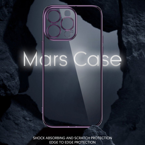 Green Lion Mars-Electro plating TPU Case Silver for iPhone 14 Pro Max