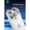 Green Camera Lens Pro Aluminum Protector For iPhone 14 Pro /14 Pro Max Silver