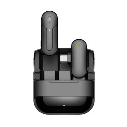 Green Wireless Microphone Lightning Connector - Black