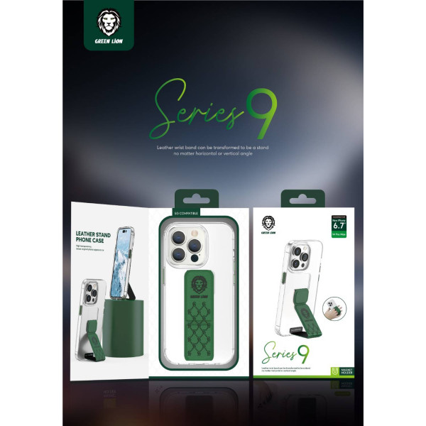 Green Lion Series 9 Viva Clear Case for iPhone 14 Pro - Black
