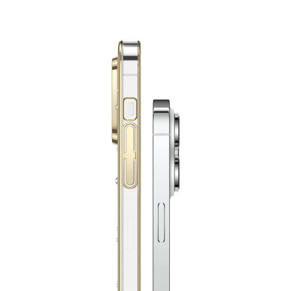 Green Lion Nature 2 Flower Curtain Case For Iphone 14 Pro 6.1 Gold