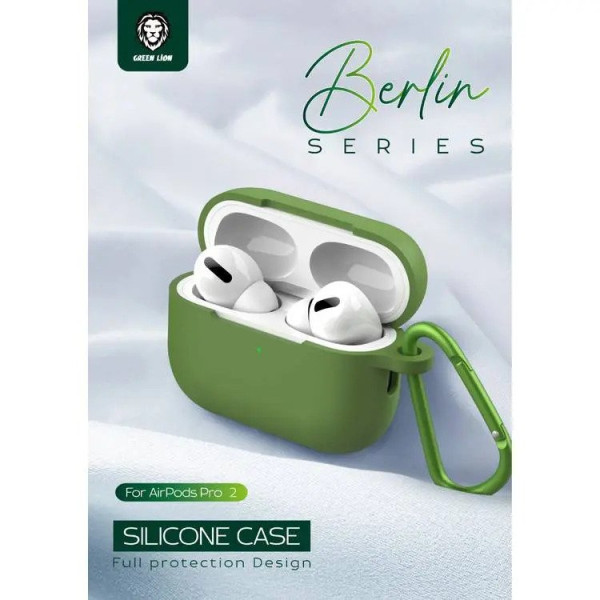 Green Lion Silicone case for Airpod pro2 / Black