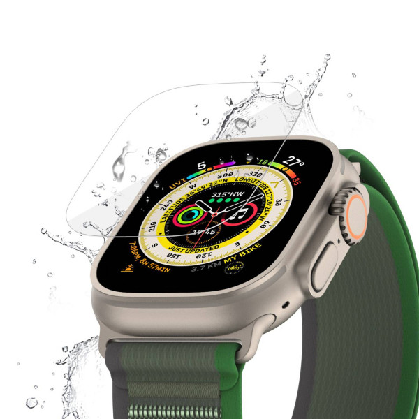 Green Lion Ultra HD Glass Transparent Full Protection for Apple Watch 49mm Clear