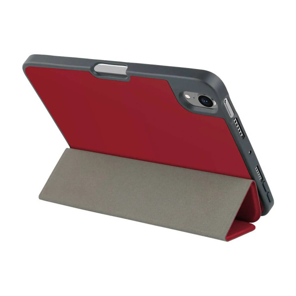 Green Premium Vegan Leather Case with Pencil Slot For Ipad 10" 10.9 inches Red