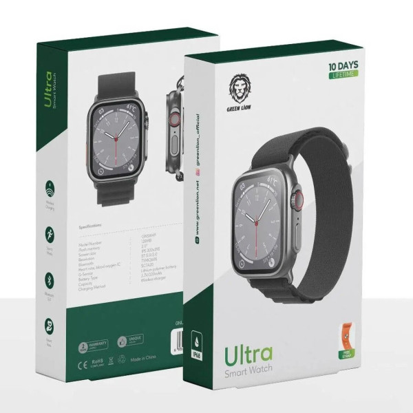 Green Lion Ultra Smartwatch 49MM Black