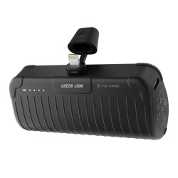 Green Lion Poket Power bank 5000mAh PD 20W with Lightning Connector - Black