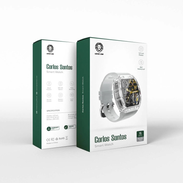 Green Lion Carlos Santos Smart Watch - White