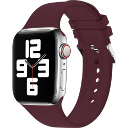 Green Lion Silicone Band with Buckle 44/45mm - Red Wine