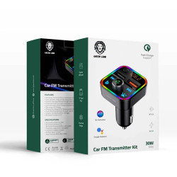 Green Lion Car FM Transmitter Kit - Black