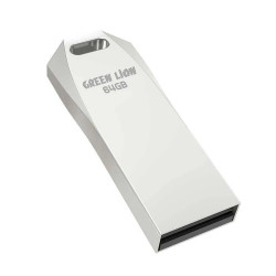 Green Lion High Speed Flash Drive - 64 GB - Silver