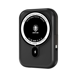 Green Lion Monaco Magsafe Power bank 10000 mAh 22.5W Type-C - Black