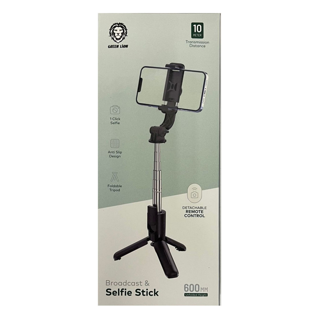 Buy Online Green Lion Broadcast and Selfie Stick 600mm Detachable