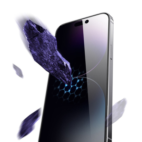 Green Privacy Glass Screen Protector For Iphone 15 Plus