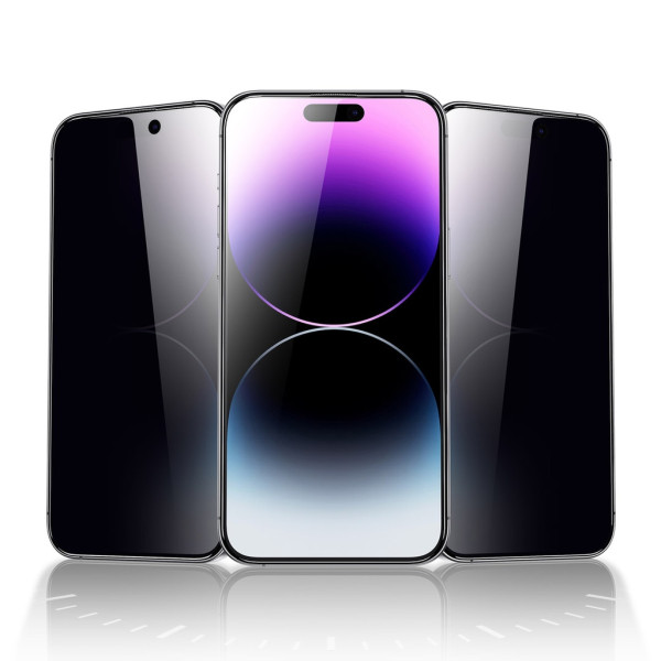 Green Privacy Glass Screen Protector For Iphone 15 Plus