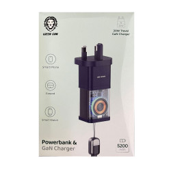 Green Lion Charger & Power Bank 5200 mAh - Blue