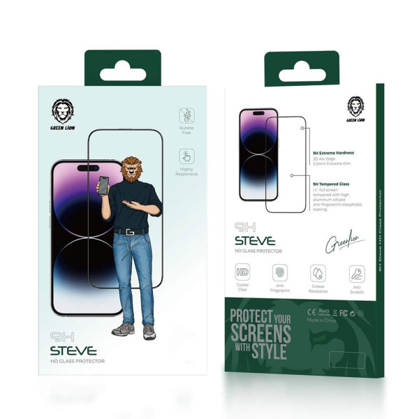 Green Glass Screen Protector For Iphone 15 Pro Max Matte Clear