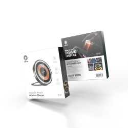 Green Lion Magsafe Wireless Charger with Tempered Glass for Iphone - Black