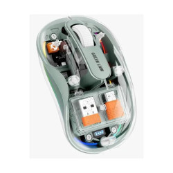 Green Lion Wireless Turtle Mouse 2400DPI - Clear