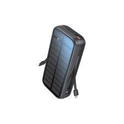 Green Lion PD20W Solar 2 20000mAh Power Bank - Black