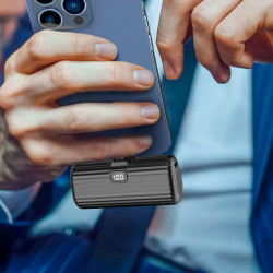 Green Lion Pocket Power Bank Lighting Output 5000mAh - Black