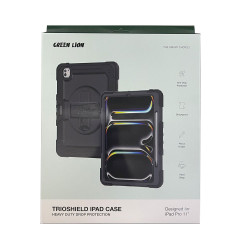 Green Lion Trioshield iPad Case for iPad Pro 11" (2024) - Black