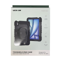 Green Lion Trioshield iPad Case for iPad Air 13" (2024) - Black