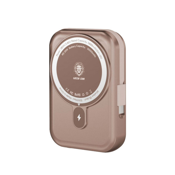 Green Lion Monaco Magsafe Power bank 10000 mAh 22.5W (Type-C) - Desert Titanium