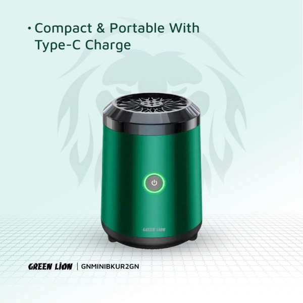 Green Lion Mini Bakhour Lite Incense Burner- Black