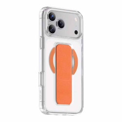 Green Lion MagSafe Leather Grip for iPhone 17 Pro max Orange Titanium