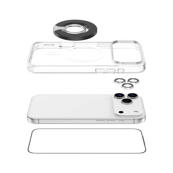 Green Lion 4 In 1 Protection Pack for iPhone 17 Pro Clear