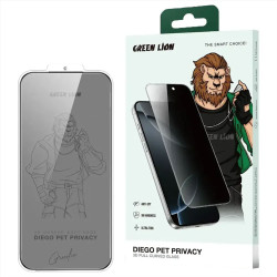 Green Lion 3D Pv-Pet Pro Full Curved Glassfor iP 17 6.3 Black Edge/Privacy
