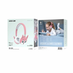 Green Lion GK-500 Kids Wireless Headphone - Pink