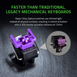 Razer Huntsman Mini Keyboard - Mercury Ed. (Purple Switch)