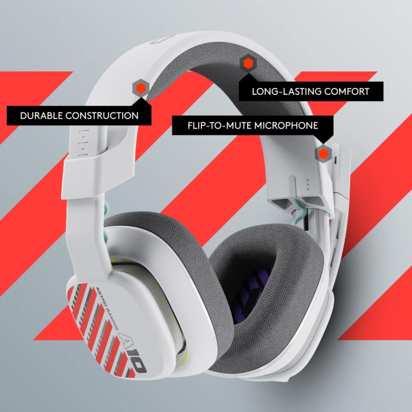 Astro A10 Gen2 Gaming Headset White (Pc/Mac/Ps4+5/Xbox)