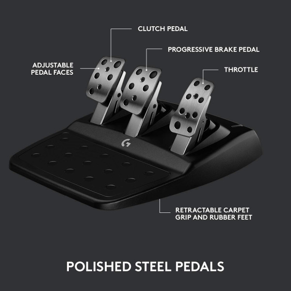 Logitech G923 Trueforce Sim Racing Wheel For Ps5, Ps4