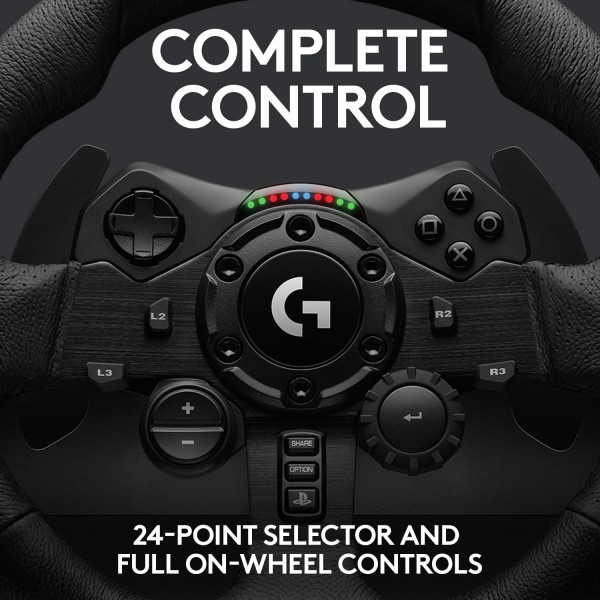 Logitech G923 Trueforce Sim Racing Wheel For Ps5, Ps4
