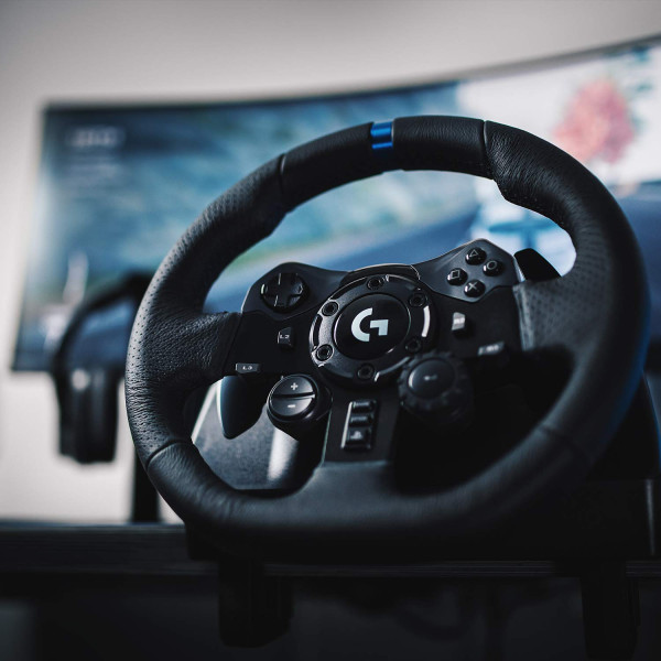 Logitech G923 Trueforce Sim Racing Wheel For Ps5, Ps4