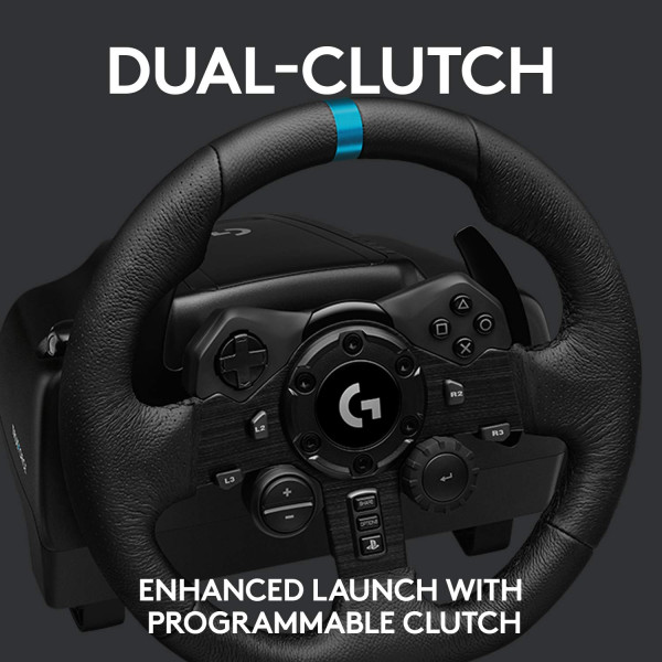 Logitech G923 Trueforce Sim Racing Wheel For Ps5, Ps4