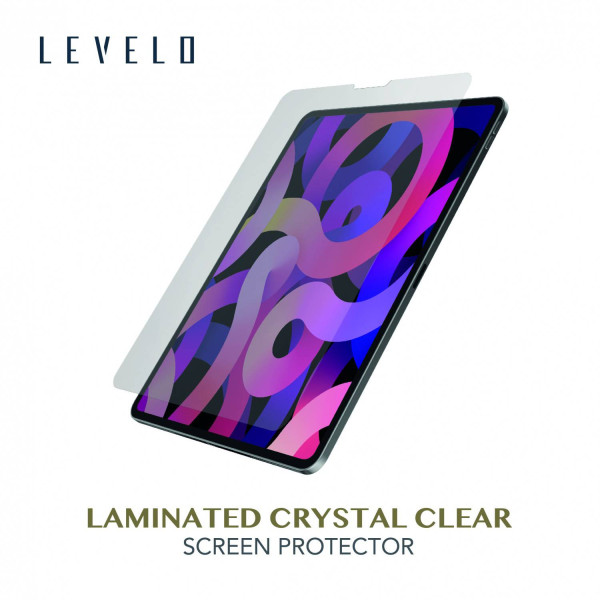 Levelo Laminated Crystal Clear Tempered Glass Screen Protector For iPad 10 - 10.9