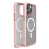 Levelo Magsafe Clara Back Case - 3H Anti-Scatch Matte Clear/Pink for iPhone 14 Pro