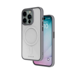 Levelo Magsafe Solo Case for iPhone 15 Pro - Gray