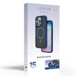 Levelo Magsafe Rouge Case for iPhone 15 Pro - Blue