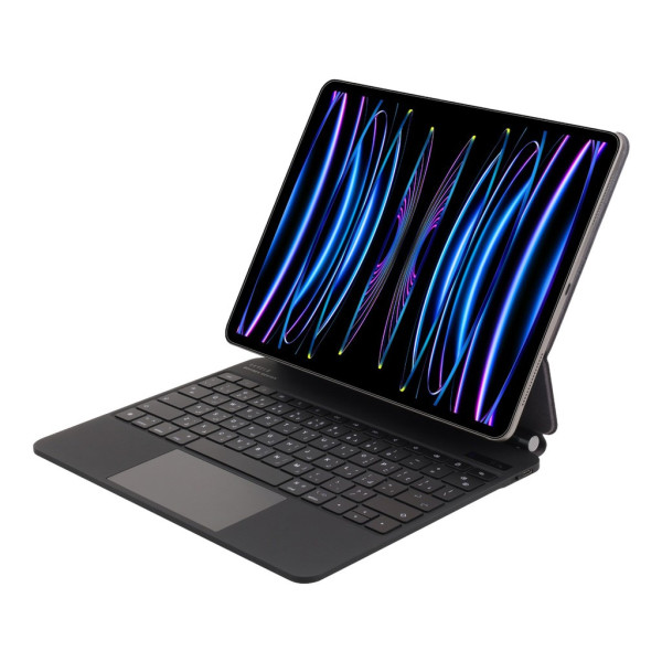 Levelo AeroBoard Saffanio Leather Wireless Keyboard For iPad Pro 11" - Black