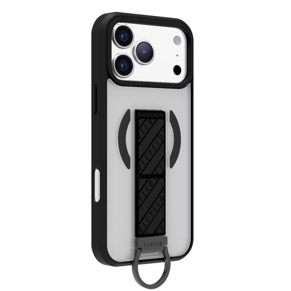 Levelo Morphix Clara Grip Case for iPhone 17 Pro Phantom Black