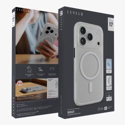 Levelo Solo Matte MagSafe Case for iPhone 17 Pro Max White