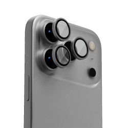 Levelo LucentTrio Lens Protector With 99% Transmittance for iPhone 17 Pro/Pro Max Titanium Black