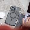 Uniq Hybrid Case For Iphone 14 - 6.1 Pro (2022) Magclick Charging Combat (Af) - Concrete (Charcoal)