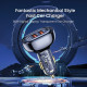 BRAVE BCC-22 80W 3 Ports Transparent Digital Display Fast Car Charger