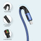 BRAVE BDC-34 Aluminum alloy USB-A to Lightning Blue (1.2m)